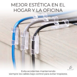 Ganchos De Cable Hebillas Para Red Y Óptica 20 Piezas
