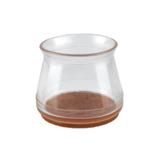 Caja con 24 protectores para patas de silla, transparente