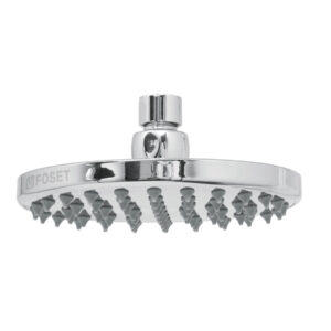 Regadera cromo 6′ plato redondo, sin brazo, Foset Element