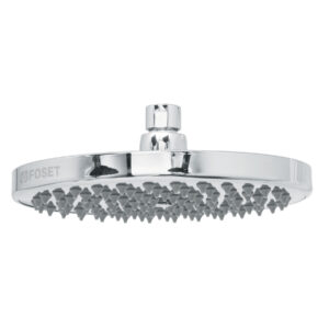 Regadera cromo 8′ plato redondo, sin brazo, Foset Element