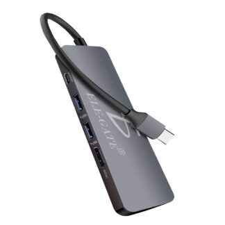 Adaptador con 5 puertos y salida tipo-c Con Cargar Rapida 100W