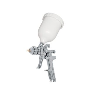Pistola p/pintar gravedad HVLP vaso plástico, 1.7 mm, Truper