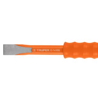 Cincel de corte frío 1 x 10' con grip, Truper