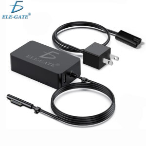 Cargador de 65W y 15V 4A para Microsoft Surface con Puerto USB Adicional