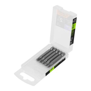 Estuche con 5 puntas pozidriv PZ3 largo 2′, Truper Expert