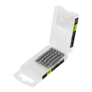 Estuche con 5 puntas pozidriv PZ1 largo 2′, Truper Expert