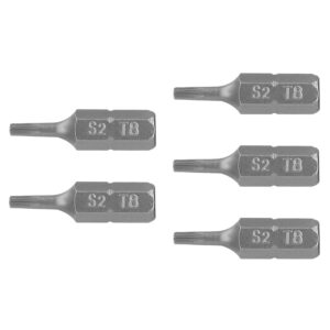 Estuche con 5 puntas torx T8 largo 1′, Truper Expert