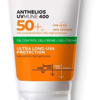 La Roche-Posay Anthelios Toque Seco FPS 50+ Protector Solar Facial para Piel Grasa, 50 ml