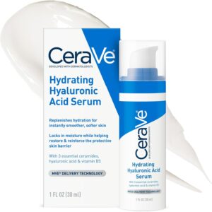 CeraVe Sérum Hidratante con Ácido Hialurónico 30ml, Hidratante facial para todo tipo de piel