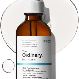 The Ordinary Multi-Peptide Serum for Hair Density, Suero para Cabello con Péptidos, Fórmula con péptidos para un cabello más grueso, con más volumen y densidad, 60ml